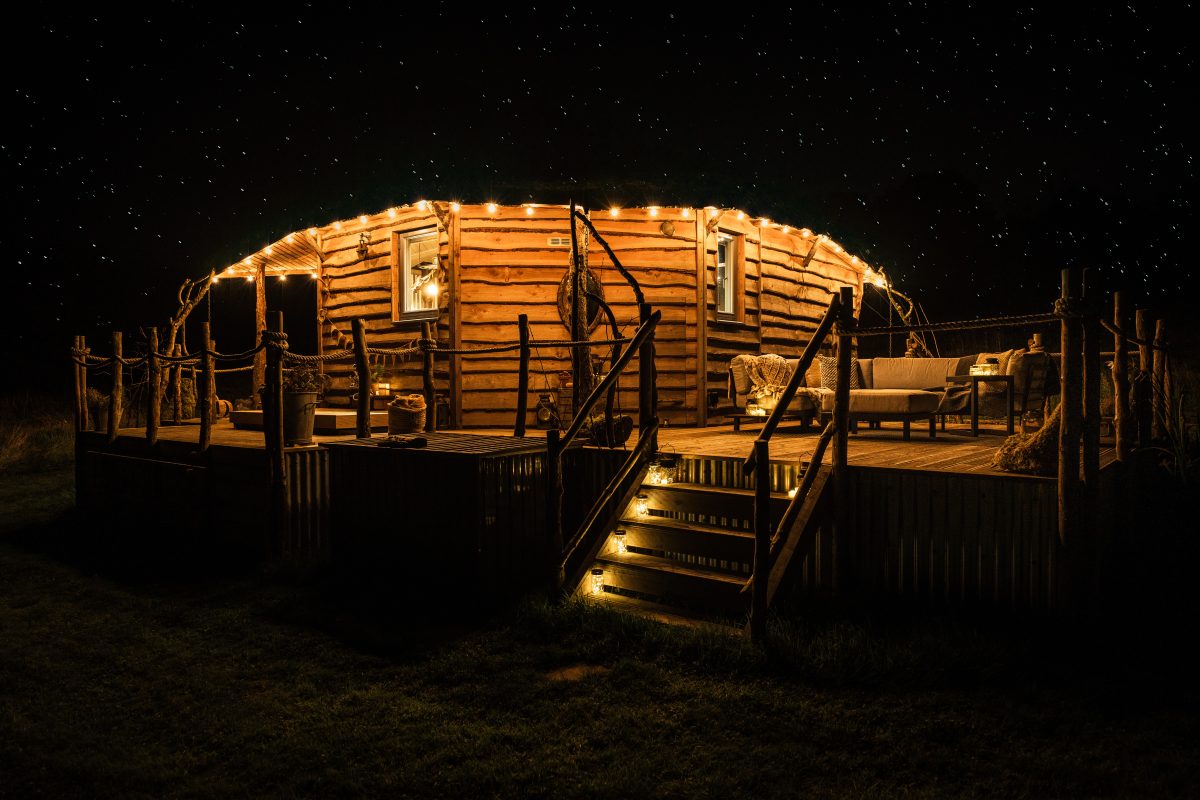 Dark Skies Stargazing at Erwain Escapes - Glamping Cabin Carmarthenshire with Hot Tub