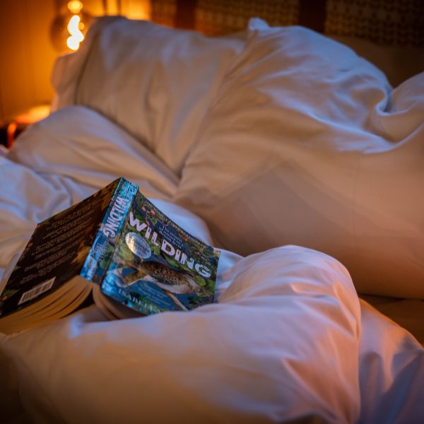 A good night's sleep at Erwain Escapes. Comfy Bed, luxury linens - Luxury Glamping Cabin, Carmarthenshire, West Wales