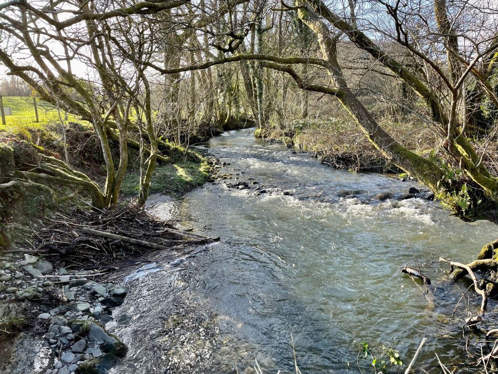 Flowing-river-at-Erwain-Escapes-Luxury-Glamping-Carmarthenshire-West-Wales