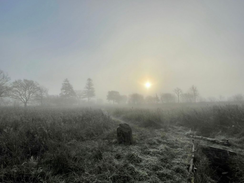 Misty-and-Fosty-Meadow-Scene-at-Erwain-Escapes-Luxury-Glamping-near-the-Brecon-Brecons-Wales