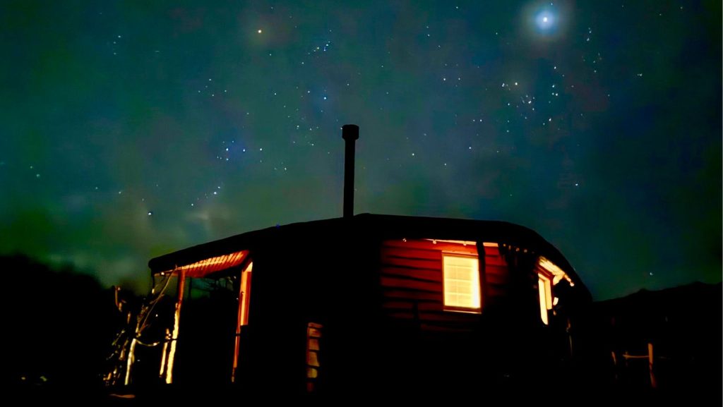 Star studded night, Luxury Glamping Cabin, Carmarthenshire, near Brecon Beacons